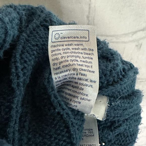 Tommy Hilfiger Blue V-neck Cable Knit Sweater, XXL, Pre-owned - Picture 7 of 7